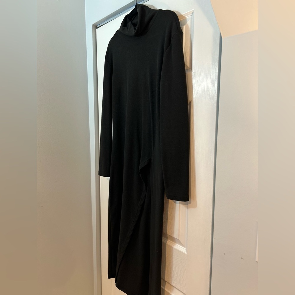 StyleWe Black Turtleneck Long Sleeve Midi/Maxi Dress – Size XL